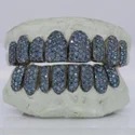Iced Out 925 Silver VVS Moissanite Teeth Grillz Custom Diamond Tester Approved Grillz