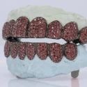 Iced Out 925 Silver VVS Moissanite Teeth Grillz Custom Diamond Tester Approved Grillz
