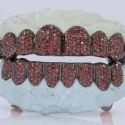 Iced Out 925 Silver VVS Moissanite Teeth Grillz Custom Diamond Tester Approved Grillz