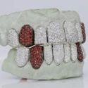 Iced Out 925 Silver VVS Moissanite Teeth Grillz Custom Diamond Tester Approved Grillz
