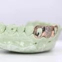 Iced Out 925 Silver VVS Moissanite Teeth Grillz Custom Diamond Tester Approved Grillz
