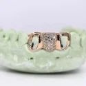 Iced Out 925 Silver VVS Moissanite Teeth Grillz Custom Diamond Tester Approved Grillz