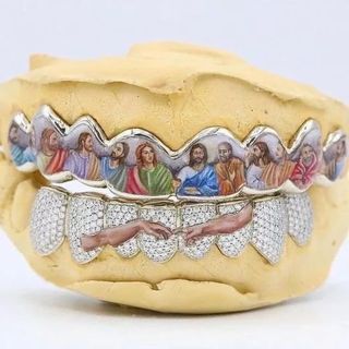 Iced Out 925 Silver VVS Moissanite Teeth Grillz Custom Diamond Tester Approved Grillz