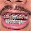 Iced Out 925 Silver VVS Moissanite Teeth Grillz Custom Diamond Tester Approved Grillz