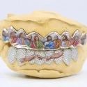 Iced Out 925 Silver VVS Moissanite Teeth Grillz Custom Diamond Tester Approved Grillz