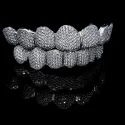 Iced Out 925 Silver VVS Moissanite Teeth Grillz Custom Diamond Tester Approved Grillz