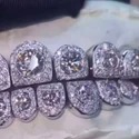 Iced Out 925 Silver VVS Moissanite Teeth Grillz Custom Diamond Tester Approved Grillz