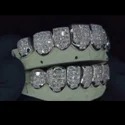 Iced Out 925 Silver VVS Moissanite Teeth Grillz Custom Diamond Tester Approved Grillz