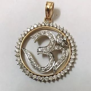 OM Diamond Pendant