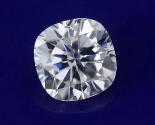Certified Cushion Cut White Colorless Moissanite Stone