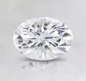 White Oval Cut Moissanite Stone