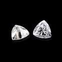 Trillion Cut White Colorless Moissanite Stone