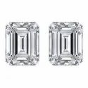 Near White Emerald Cut Moissanite Stone