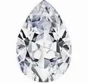 Near White Asscher Cut Moissanite Stone