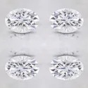 Near White Emerald Cut Moissanite Stone