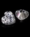 White Heart Cut Loose Moissanite Stone
