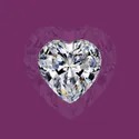 White Heart Cut Loose Moissanite Stone