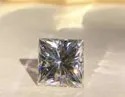 White Princess Cut Loose Moissanite Stone