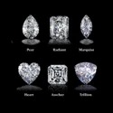 Radiant Cut White Colorless Moissanite Stone