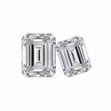 Emerald Cut White Colorless Moissanite Stone