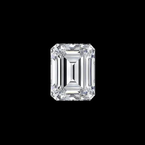 Emerald Cut White Colorless Moissanite Stone