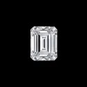 Emerald Cut White Colorless Moissanite Stone