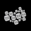 Cushion Cut White Colorless Moissanite Stone