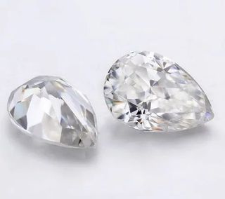 White Asscher Cut Moissanite Stone