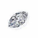 Near White Marquise Cut Moissanite Stone