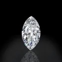 Near White Marquise Cut Moissanite Stone