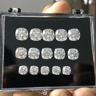 White Oval Cut Moissanite Stone
