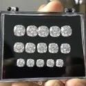 White Oval Cut Moissanite Stone