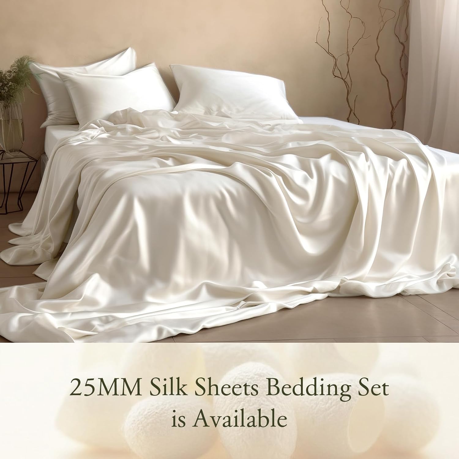 LilySilk シルク枕カバー 封筒留め 1枚 100%高品質 25匁素材使用 再利用可能