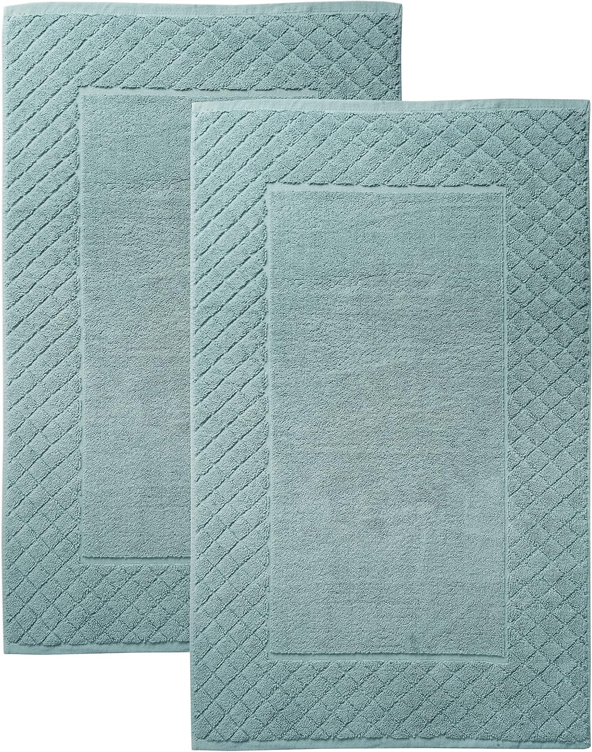 Trends Alley Bourgeois - Conjunto de Tapetes de Banho de Luxo [Pacote com 2], 1000 GSM (50 x 80 cm), Tapete de Banho 100% Algodão Penteado, Toalhas de Chão com Qualidade de Hotel [Não é um Tapete de Banheiro], Macias, Absorventes e Laváveis à Máquina