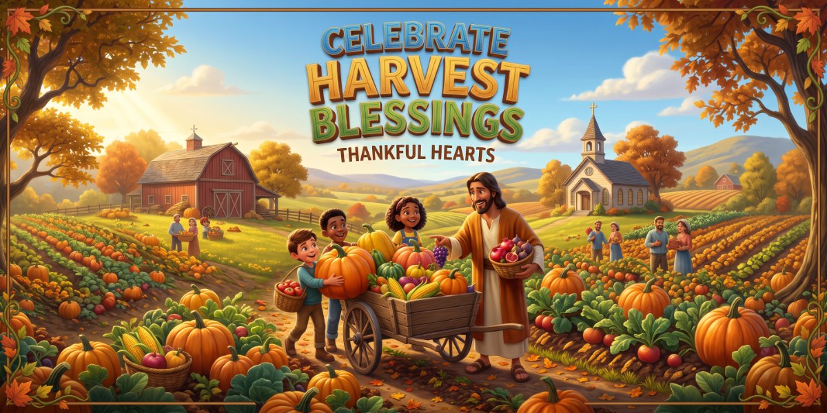Harvest Gratitude (Psalm 96): Free Sunday School Lesson & Craft