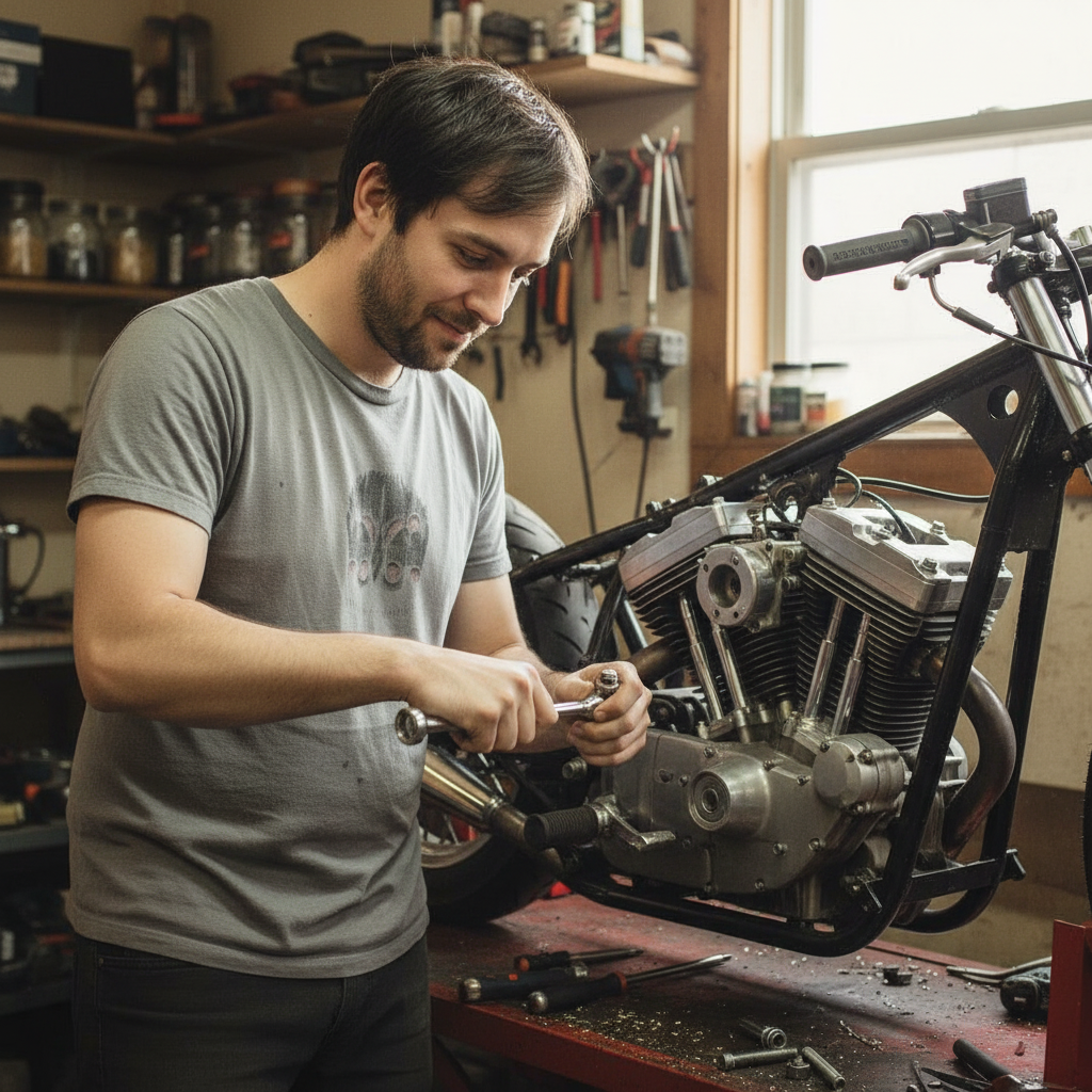 The Hands-On Builder - AI generated dating profile photo