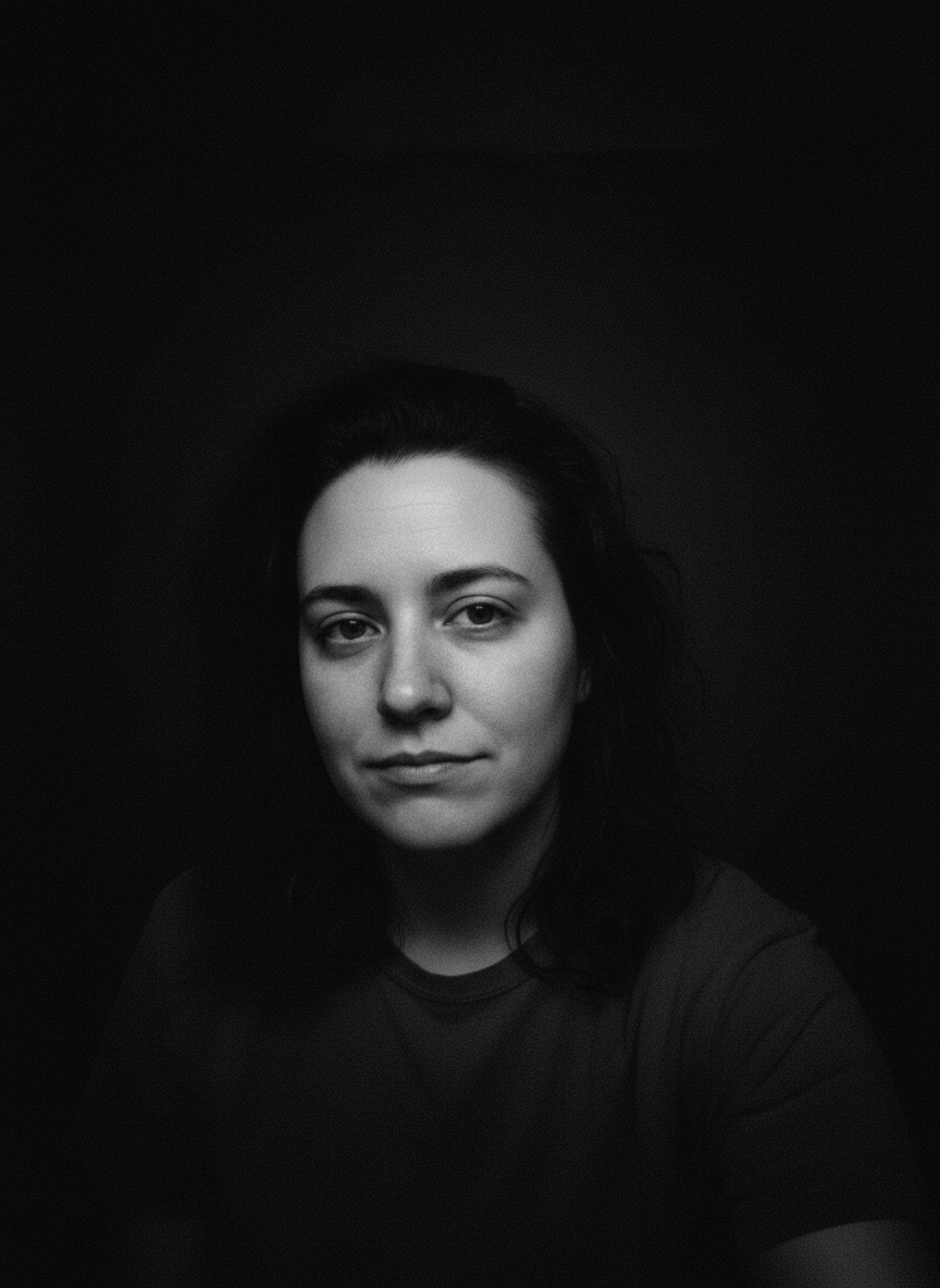 The Black & White Portrait - AI generated dating profile photo