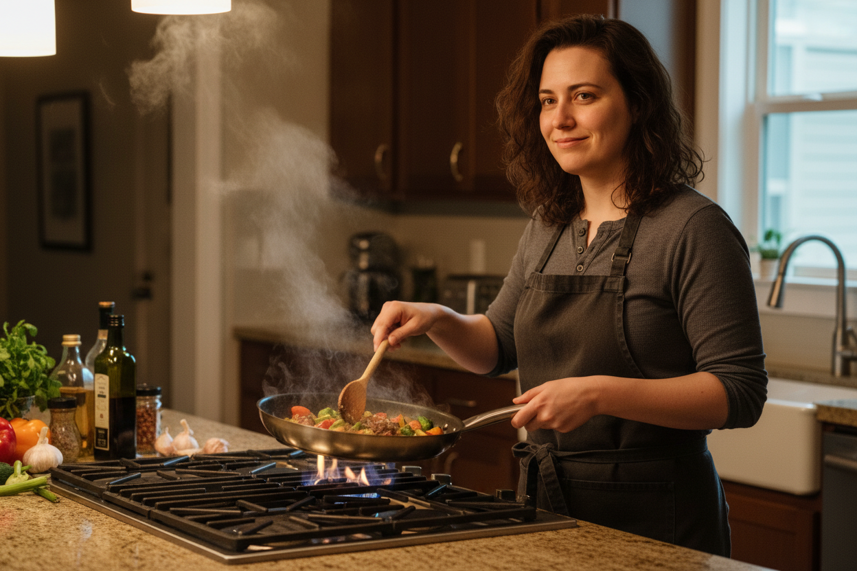 The Fire & Flavor Chef female example