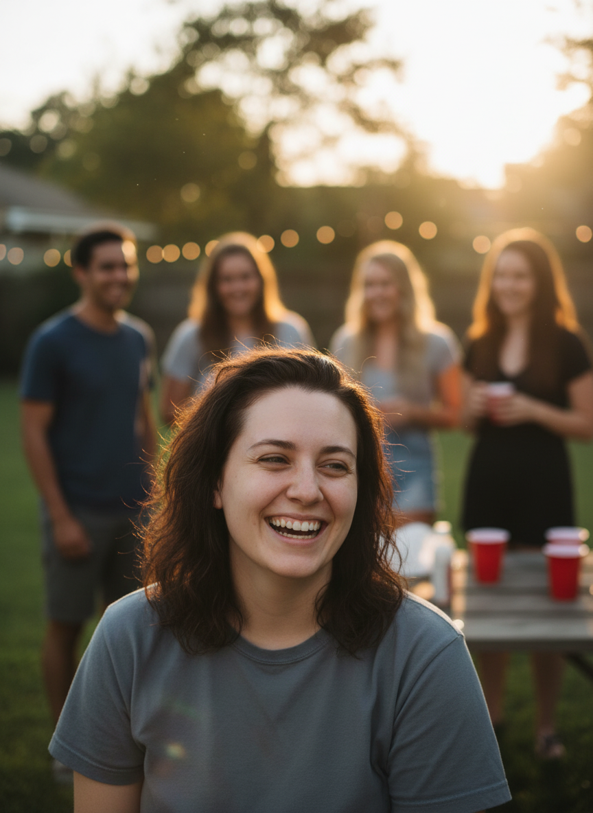 The Social Proof Shot - AI generated dating profile photo