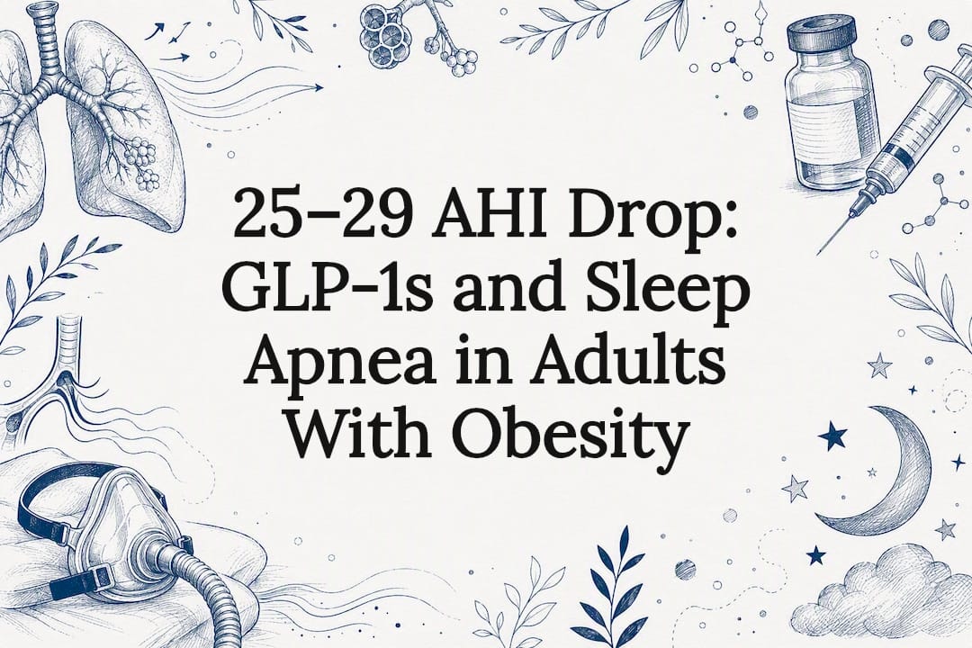 25–29 AHI Drop: GLP-1s and Sleep Apnea in Adults With Obesity