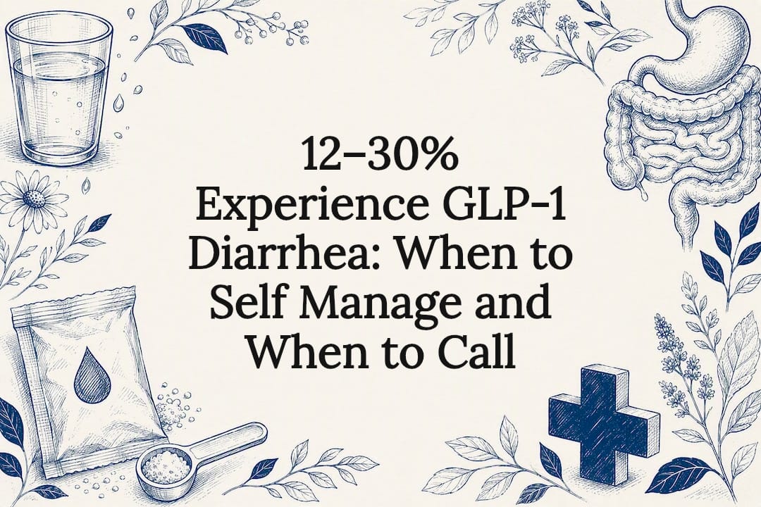 12–30% Experience GLP-1 Diarrhea: When to Self Manage and When to Call