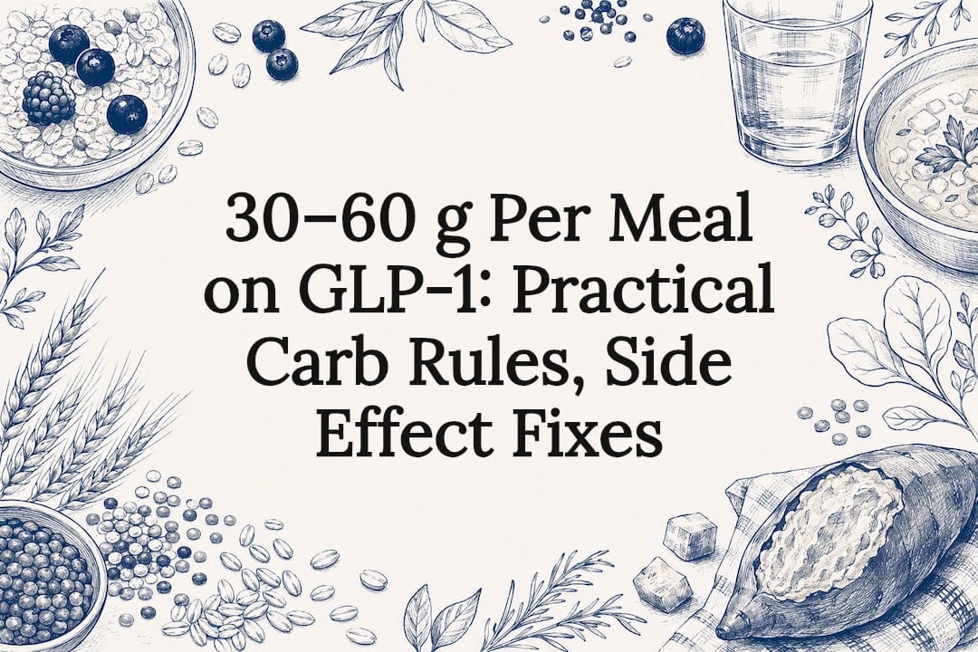 30–60 g Per Meal on GLP-1: Practical Carb Rules, Side Effect Fixes