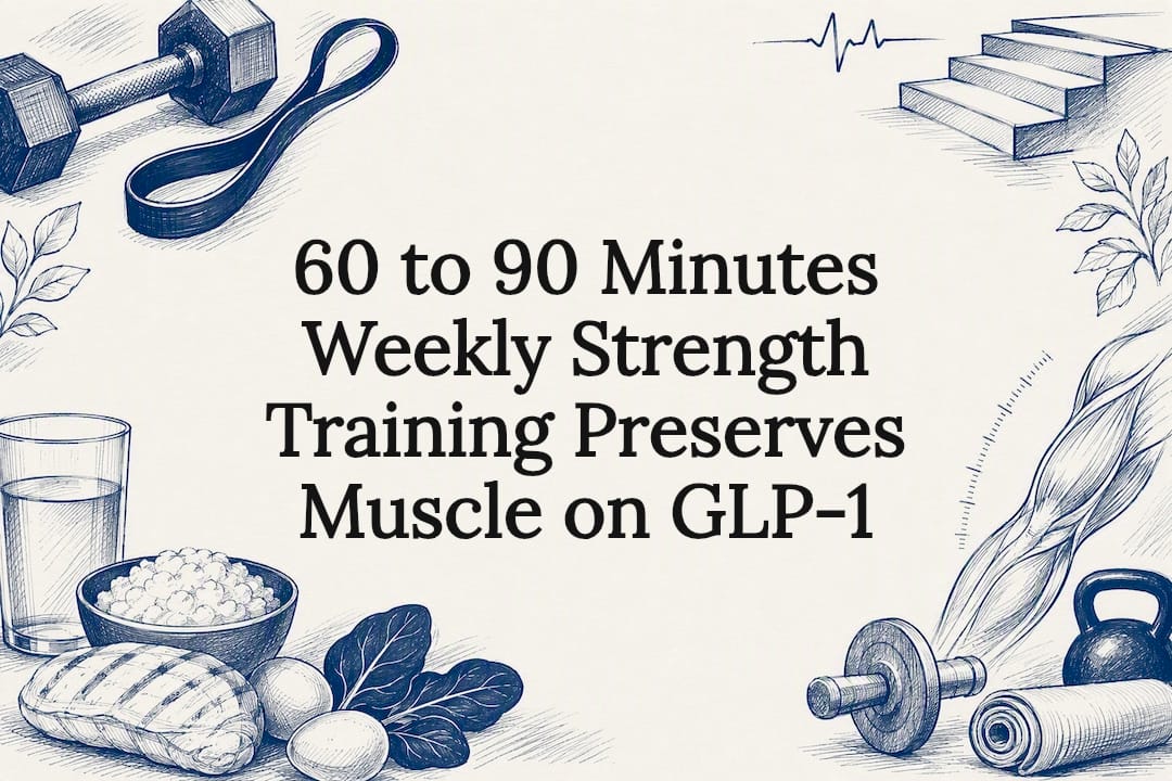 60 to 90 Minutes Weekly Strength Training Preserves Muscle on GLP-1