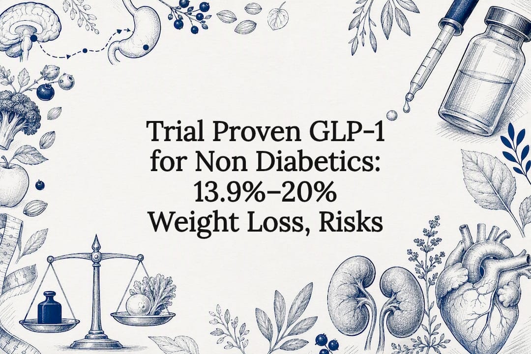 Trial Proven GLP-1 for Non Diabetics: 13.9%–20% Weight Loss, Risks
