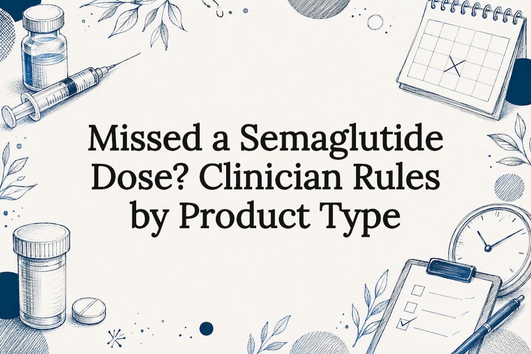 Missed a Semaglutide Dose? Clinician Rules by Product Type