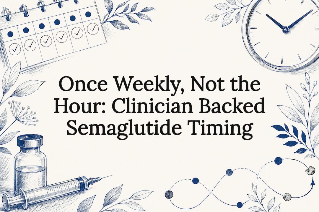 Once Weekly, Not the Hour: Clinician Backed Semaglutide Timing