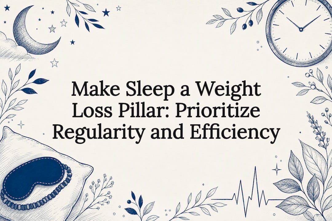 Make Sleep a Weight Loss Pillar: Prioritize Regularity and Efficiency