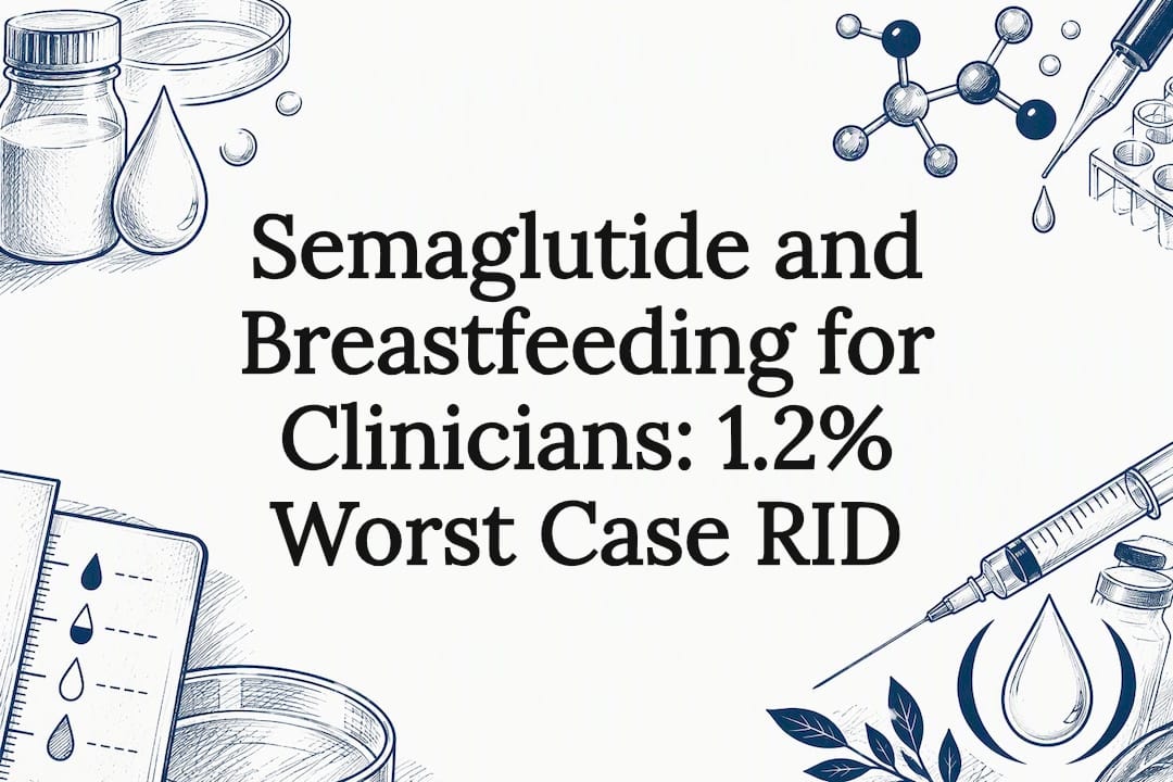 Semaglutide and Breastfeeding for Clinicians: 1.2% Worst Case RID