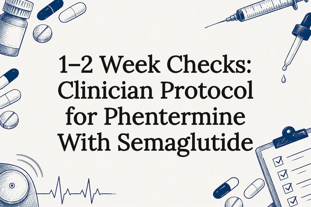 1–2 Week Checks: Clinician Protocol for Phentermine With Semaglutide