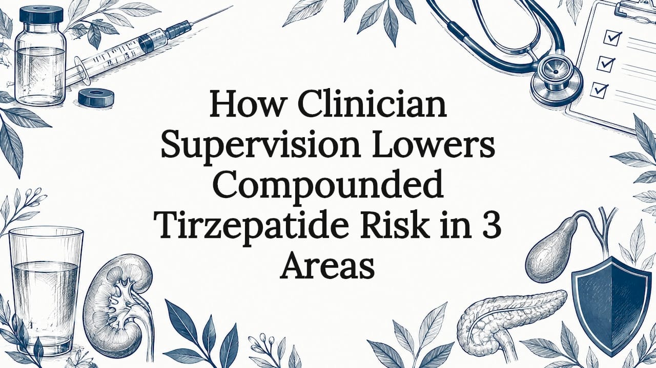 How Clinician Supervision Lowers Compounded Tirzepatide Risk in 3 Areas